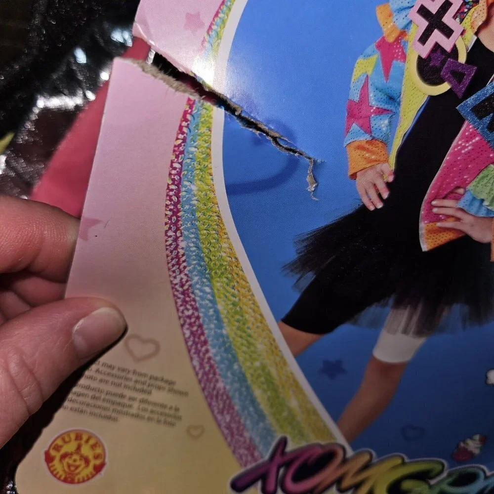 NEW Jojo Siwa XOMGPOP Halloween Costume Girls S 6/6X Jacket Skirt Shorts Rubie's